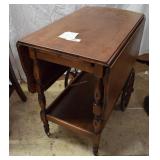 Mahogany Tea cart w/ drop leaf