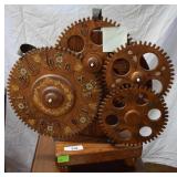 Custom wood clock, Oak & laminated wood