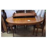 Contemporary oval dining table, veneer top,
