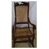 Cane Seated & Backed Rocking Chair