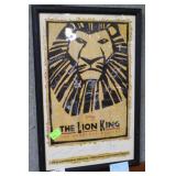 The Lion King autographed poster from the