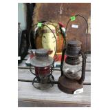 Two early railroad lanterns