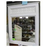 Contemporary white mirror 23" x 18.5"