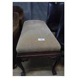 Dressing bench mahogany carved ball and Talon