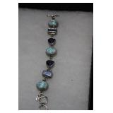 Sterling & opalescent Sarda bracelet