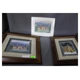Two Framed Biltmore prints & unframed "Summer at