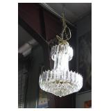 Lucite mid century chandelier