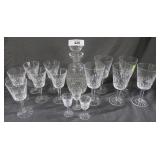 15pcs Waterford Lismore pattern - wine glasses,