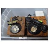 Two in parts early 1900s wall phones