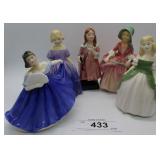 Five Royal Doulton Ladies: Little Neil, Penny, Bo