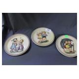 Three Goebel Collector club plates  75, 80, 85
