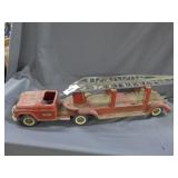 Vintage Buddy L Sit-N-Ride ladder fire truck,