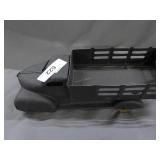 Old tin toy stake bed truck, no maker name,