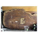 Thai large resin coated wood slab (Cypress?)