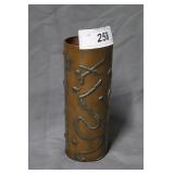 Copper modern art tall cylinder cup