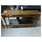 Mid Century style single drawer side table 48" x