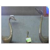 3X- Brass Geese, 9"h., 20"h., 27"h.