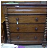 Antique 4 dresser, solid hardwood, original