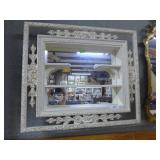 Mirror Back shadow box/shelf29 x 29 x 4 in d