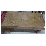 Highly Carved Polynesian coffee table