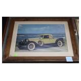 Framed Cruiser print in cypress wood frame 30" x