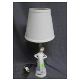 Lladro Nao girl at tree converted lamp