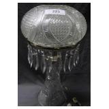 Cut crystal contemporary jellyfish lamp with drop