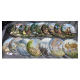 Seventeen collector plates (one with chip) incl.