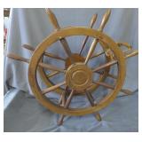 Model Ship wheels wine rack, 8 bottle slots,