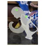 Two resin Mid Century decorative lady figures: