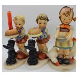 Three Hummel figures: Full B Scotty dog