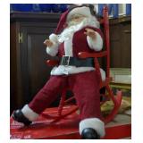 Battery op Santa in rockerApprox. 20 in hi,