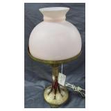 Bohemian Moser style HP table lamp