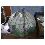 Floral pattern slag glass lamp4 lamp inner