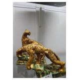 Two Royal Haeger Jaguar figures