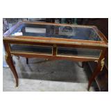 French lighted display desk 42" x 23" x 30"