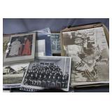 Collection black & white photos incl. horseback