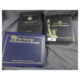 3 Stamp albums  2 First day covers  1980