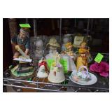 Collection. - Lefton wood worker, Lenox bell,