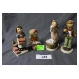 Four Hummel kids - brick layer, laundry, phone