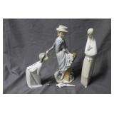 3 figurines: Lladro & 2 NAOs