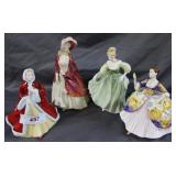 Four Royal Doulton ladies