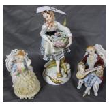 Three porcelain figures