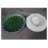 Royal Haegar green & blue center bowl, & blue