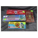 4 boxes baseball cards: Topps, Bowman, Score,