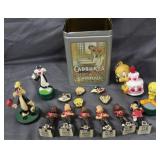 Tweety, NFL bobble heads.