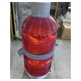 Signal light, 2 stage with RED glass Fresnel lens