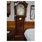 Antique Grandfather clock, Mahogany case & burls,