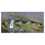 Vintage Tram tin toy part, great graphic