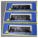 Three ahm HO scale rail cars in original box